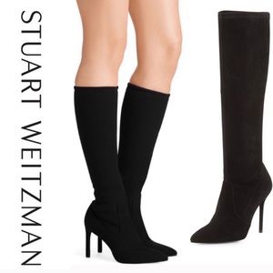 Stuart Weitzman Black Heeled Boots
